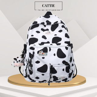 Balo thời trang nữ đi học đi chơi kèm móc khoá bò sữa CATTIE CUTE CB008B