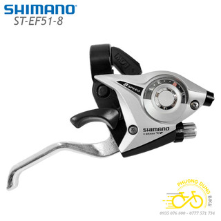 Tay đề bên phải xe đạp shimano st-ef51 8 speed - hàng chính hãng