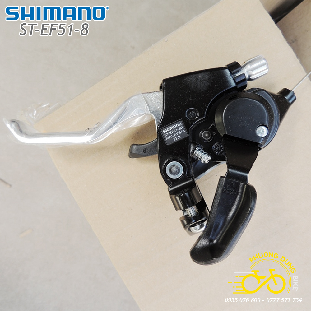 Tay đề bên phải xe đạp SHIMANO ST-EF51 8 Speed - Hàng Chính Hãng