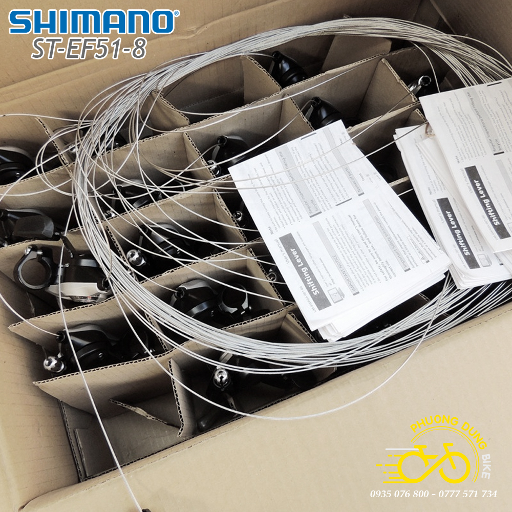 Tay đề bên phải xe đạp SHIMANO ST-EF51 8 Speed - Hàng Chính Hãng
