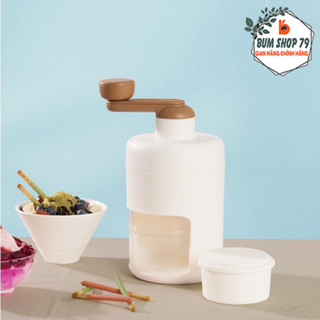 Máy bào đá tuyết cầm tay với thao tác nhẹ nhàng không cần tốn lực, Máy xay đá bào mini nhỏ gọn tiện lợi