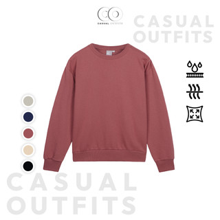  Áo sweater trơn unisex nam nữ SPAO form oversize - 5 màu