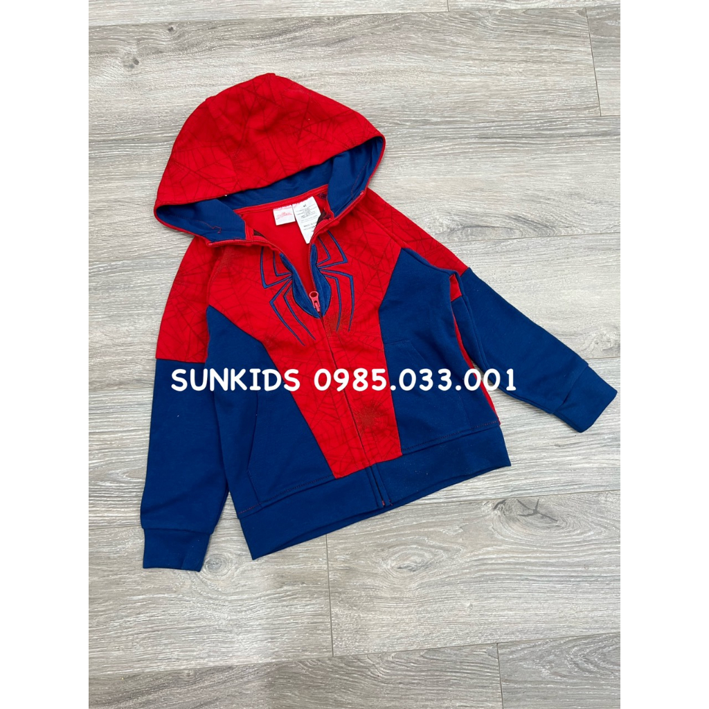 Áo nỉ Hoodie bé trai hình siêu nhân