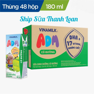 [HSD T10-2024] Thùng 48 Hộp Sữa Dinh Dưỡng ADM GOLD Có Đường 180ml.