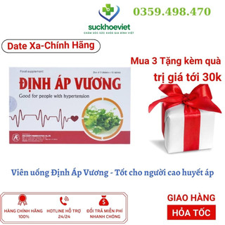 Định Áp Vương hỗ trợ giúp ổn định huyết áp - Hộp 30 viên