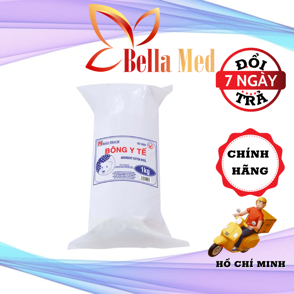 Bông gòn y tế Bảo Thạch Thấm Nước - Gòn cuộn đủ size