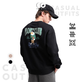  Áo sweater unisex nam nữ PloryClub hình in đại bàng siêu bền form oversize - 2 Màu