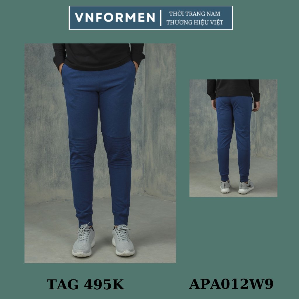 Quần nỉ thể thao,quần thu đông nam ARISTINO thể thao , co giãn nhẹ APA012W9