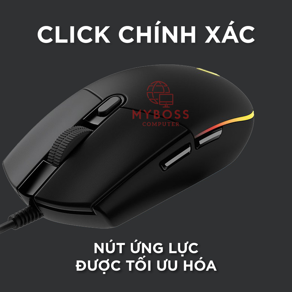 Chuột Gaming Logitech G102 Gen2 Lightsync - Cảm Biến 8000 DPI, Tùy chỉnh RGB, 6 Nút Lập Trình, BH 24 Tháng Chính Hãng