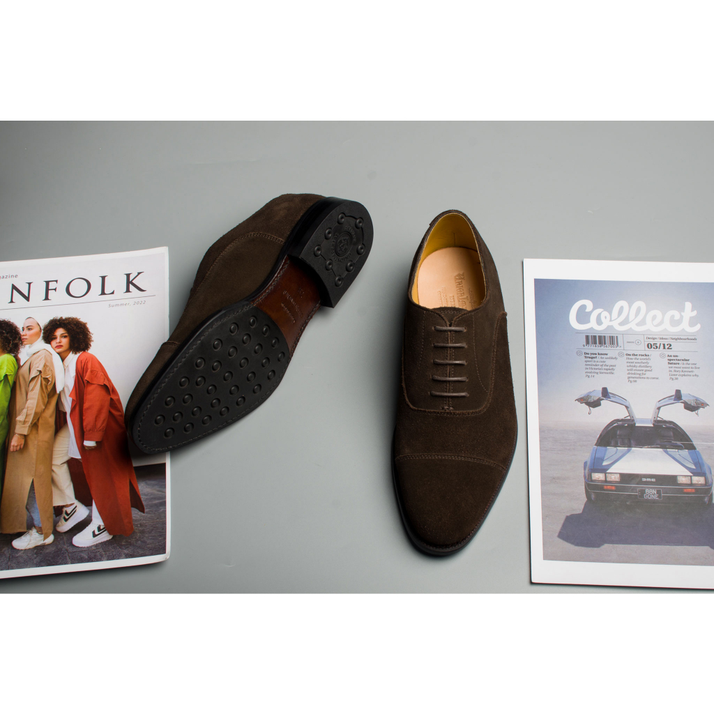 Giày Da Nam Cao Cấp Kiểu Dáng Oxford Chất Liệu Da Bê Nhập Khẩu