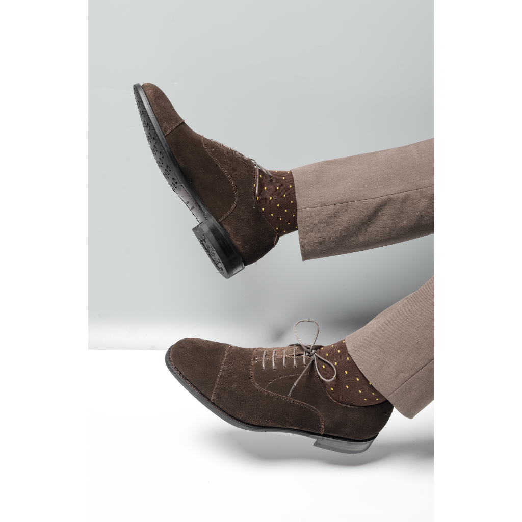 Giày Da Nam Cao Cấp Kiểu Dáng Oxford Chất Liệu Da Bê Nhập Khẩu