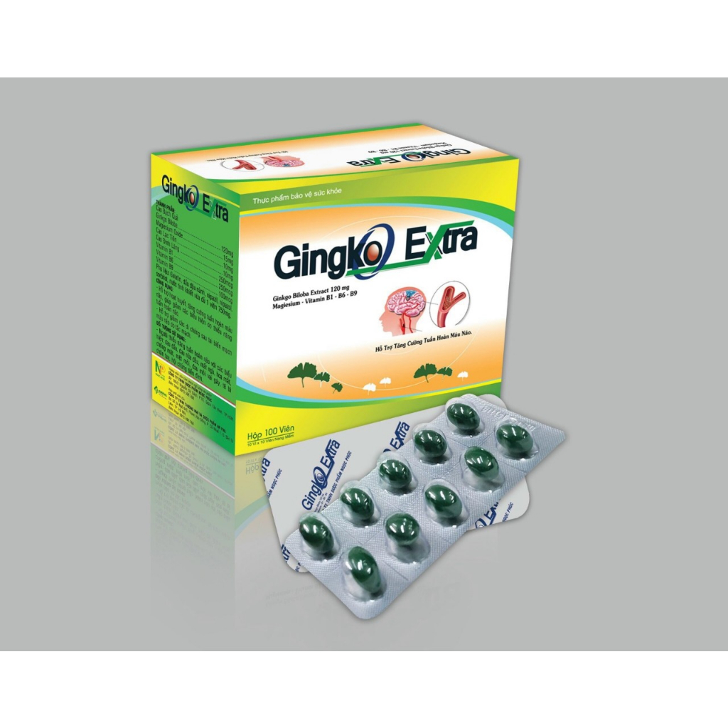 Viên Uống Gingko Extra Giúp Tăng Cường Tuần Hoàn Máu Não