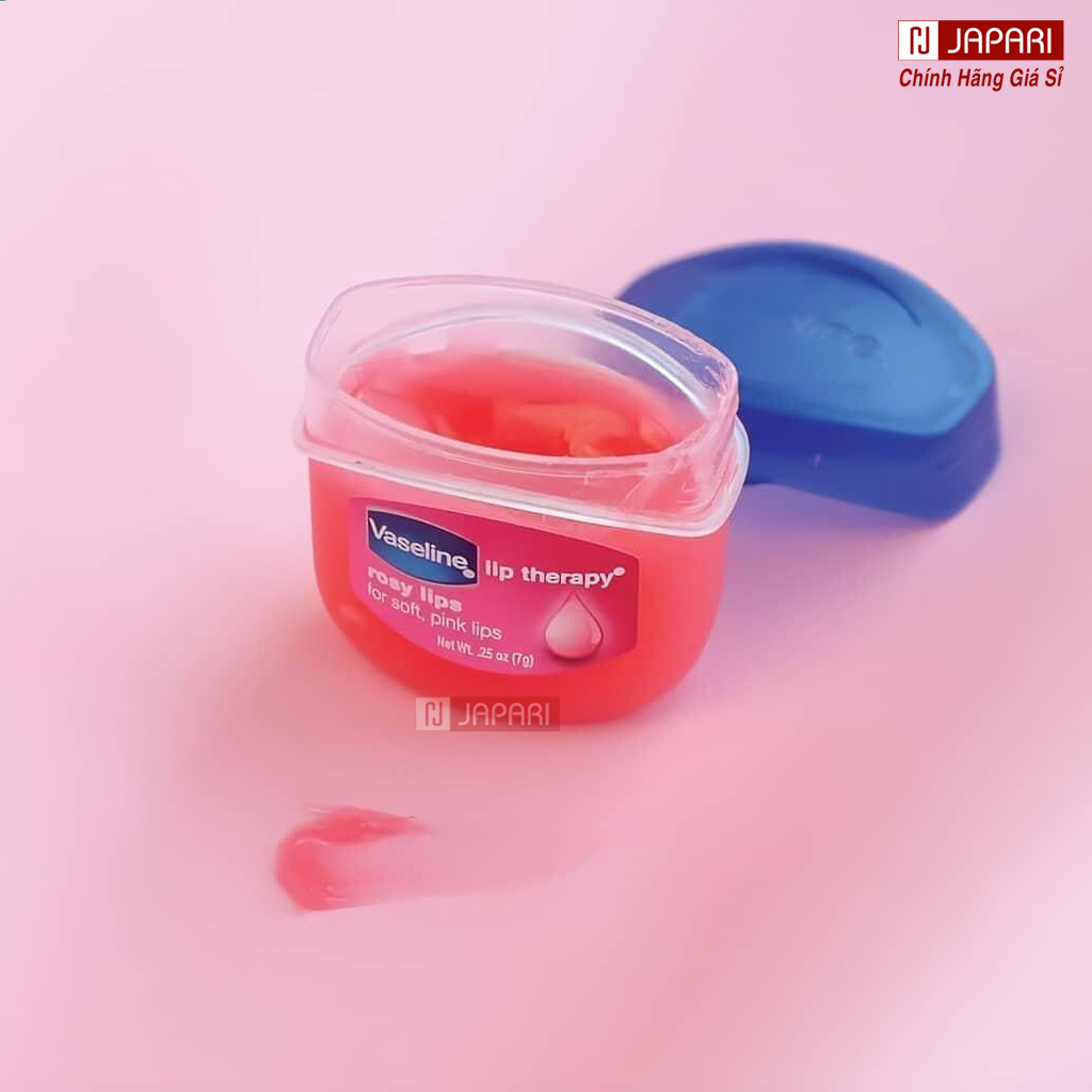 Son Dưỡng Môi Vaseline Không Màu, Có Màu CHÍNH HÃNG BẢN MỸ- Hũ Sáp Dưỡng Môi Vaseline Dưỡng Móng Tay Dài Cứng JAPARI