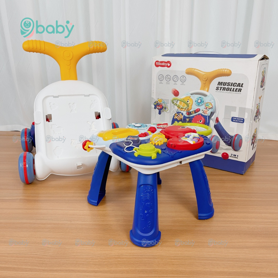 Bàn chơi đa năng có nhạc kiêm xe tập đi 2 trong 1 N6038 / Tiibaby