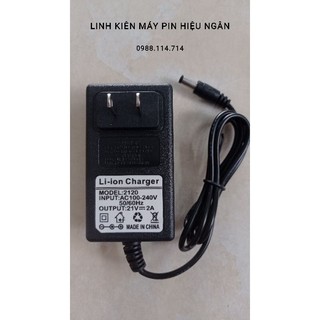 Sạc pin Li-on 5s 21v 2A thông dụng có đèn báo đầy