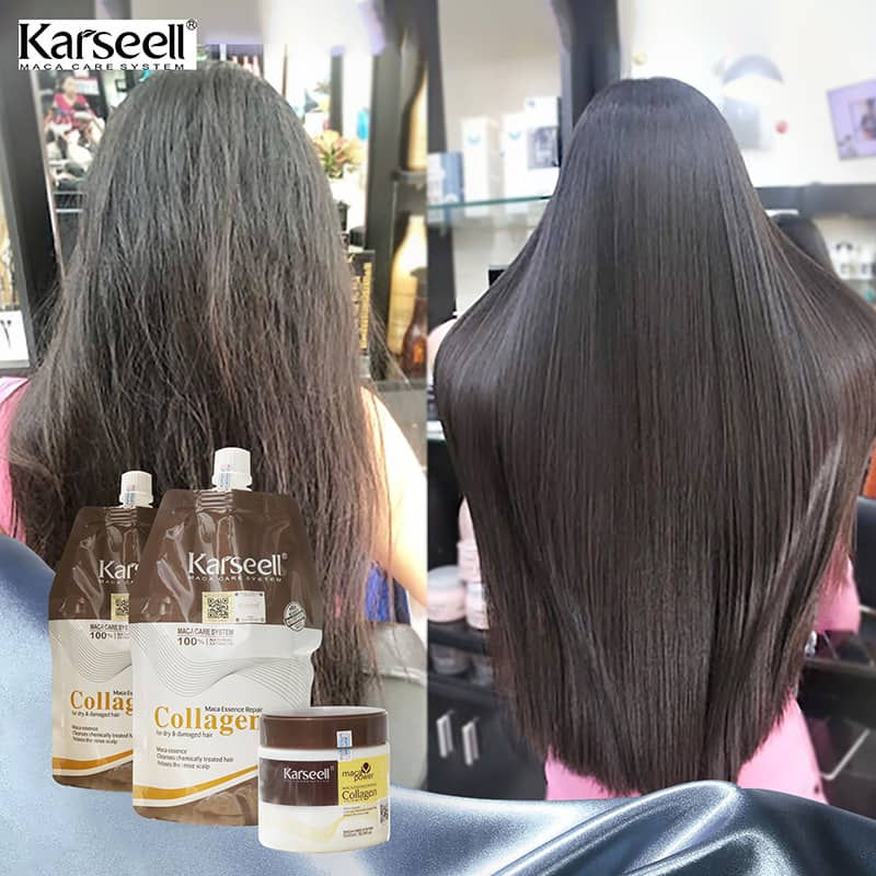 Kem ủ tóc phục hồi siêu mượt Collagen Karseell Maca 100ML - 500ML, tóc đẹp chuẩn salon ngay tại nhà