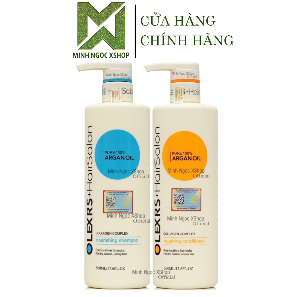 Combo dầu gội xả, kem ủ tóc, dầu dưỡng phục hồi chống rụng tóc Olexrs Hair Salon 80ML - 500ML - 960ML