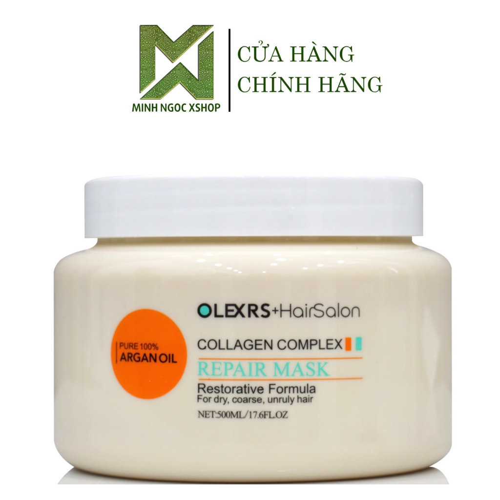 Combo dầu gội xả, kem ủ tóc, dầu dưỡng phục hồi chống rụng tóc Olexrs Hair Salon 80ML - 500ML - 960ML