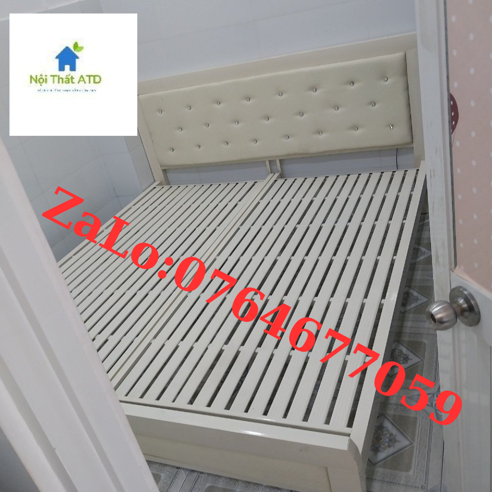 GIƯỜNG SẮT GIÁ RẺ- GIƯỜNG SẮT ĐƠN HỘP VUÔNG 4X8