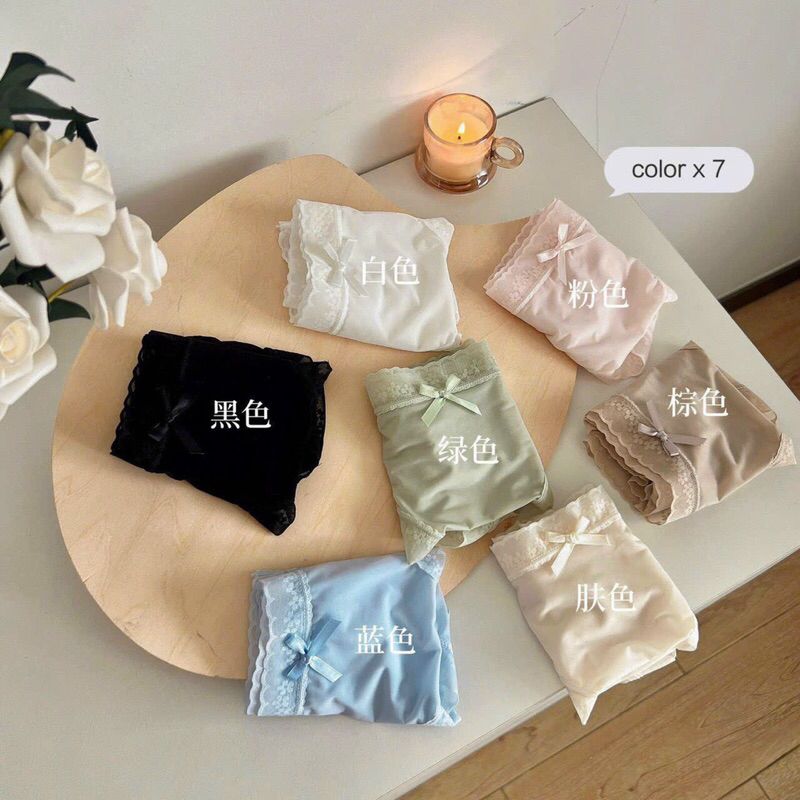 Combo 5 quần lót lưới nơ cao cấp QLL02, quần lót nữ