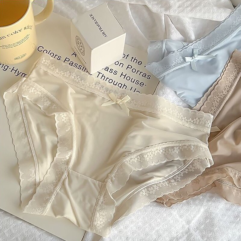 Combo 5 quần lót lưới nơ cao cấp QLL02, quần lót nữ