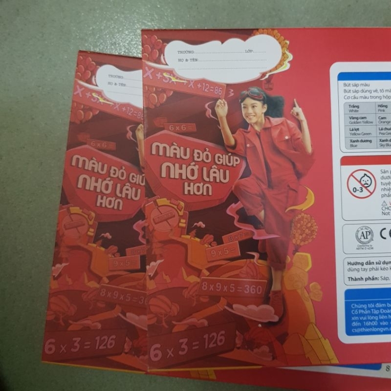 Bút sáp màu Colokit CR-09 24 màu, bút màu sáp Thiên Long, crayon