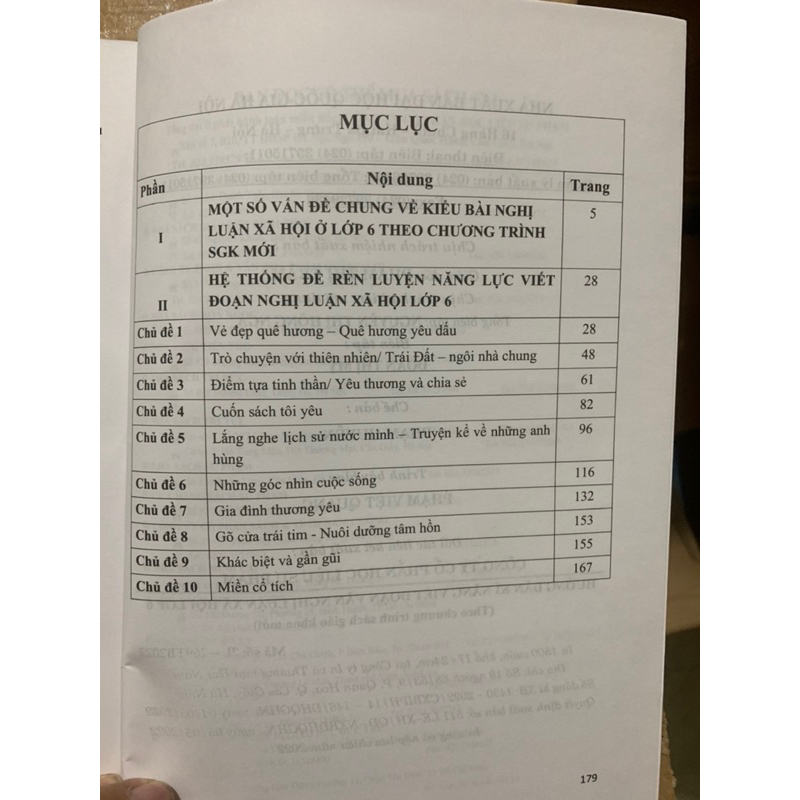 Sách - Hướng dẫn kĩ năng viết đoạn văn nghị luận xã hội 6