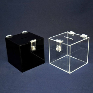 Thùng phiếu mica, hòm phiếu, hòm bốc thăm, hòm từ thiện mica size lớn, dày 3mm