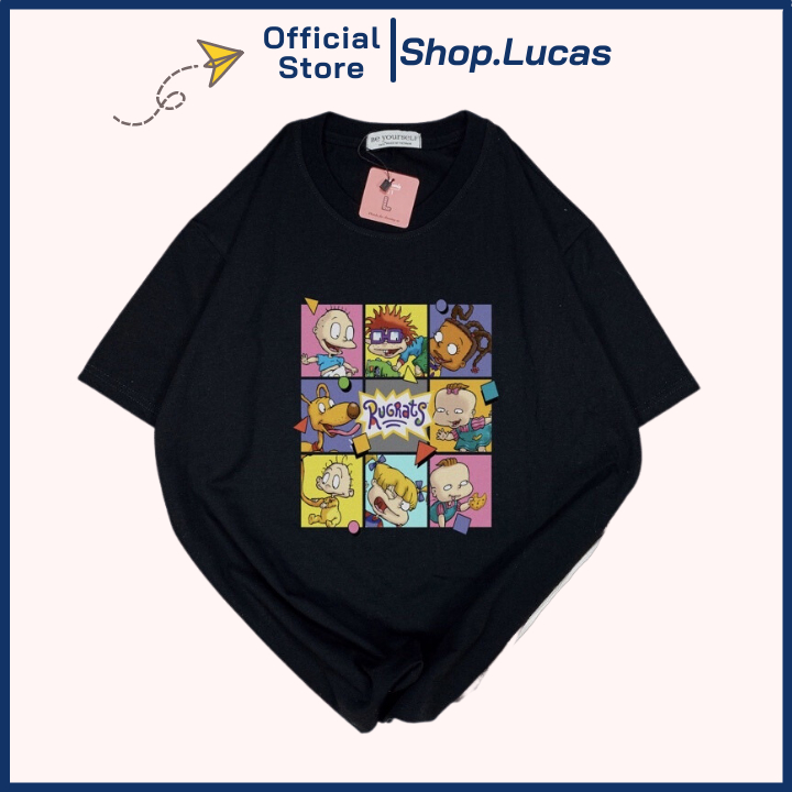 Áo Phông Hot HỌA TIẾT CARTOON HOẠT HÌNH Áo Thun Local Brand Unisex Nam Nữ Form Rộng Tay Lỡ Cotton Vải Mát shop.lucas