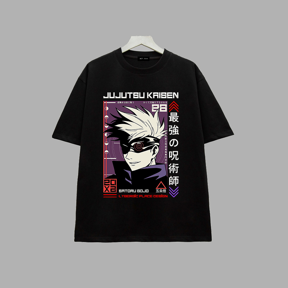 BST 8 Mẫu Áo thun Anime Chú thuật hồi chiến - JUJUTSU KAISEN nhân vật được yêu thích Gojo Satoru