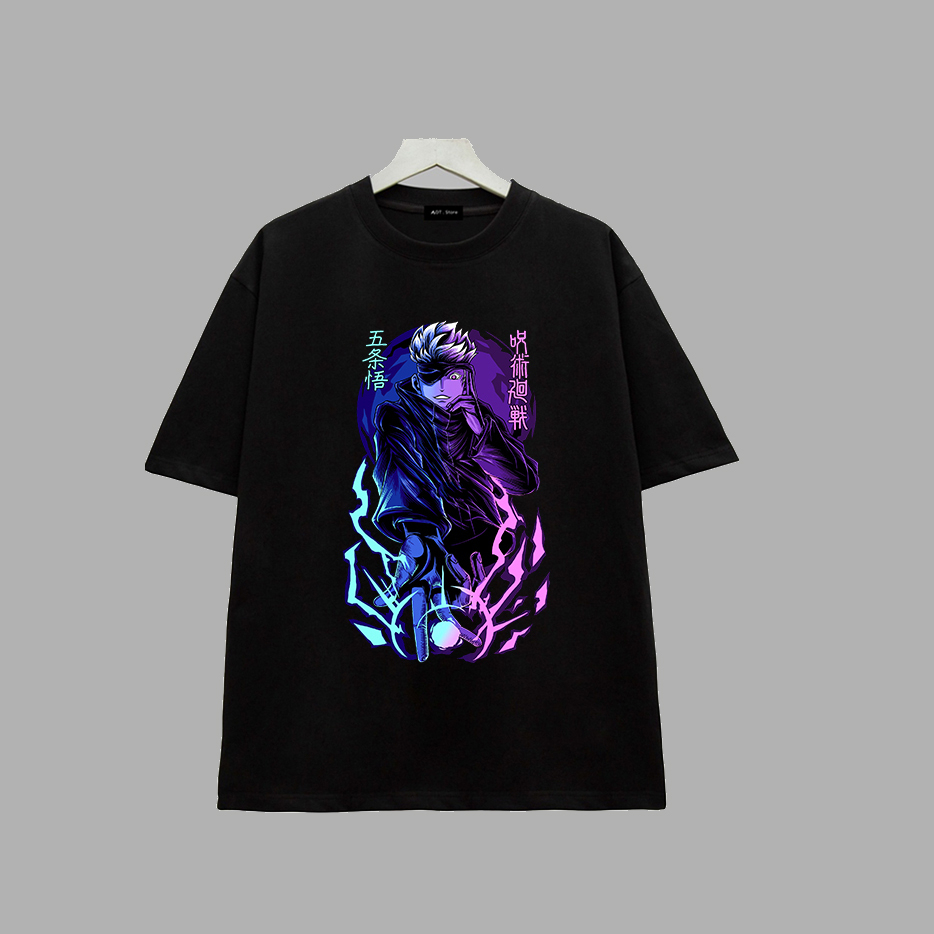 BST 8 Mẫu Áo thun Anime Chú thuật hồi chiến - JUJUTSU KAISEN nhân vật được yêu thích Gojo Satoru