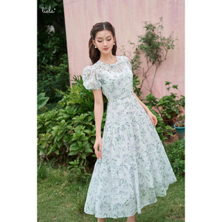 Tiela đầm váy hoa cổ tròn -pansy dress