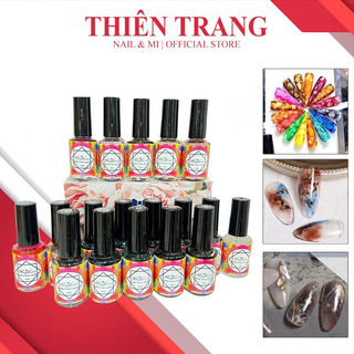 Set cồn loang cocomino 18 chai - cồn loang nail chính hãng - loang cồn trang trí móng nghệ thuật siêu đỉnh