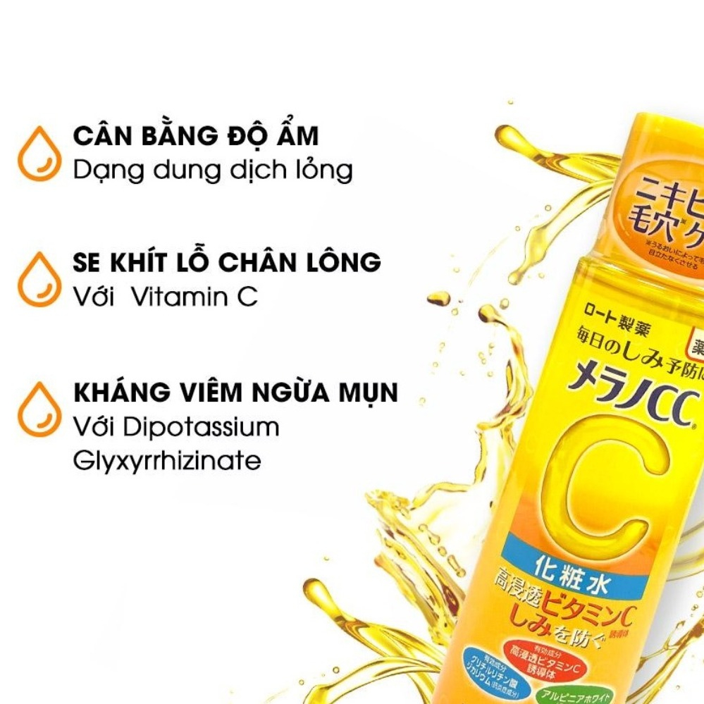 Nước hoa hồng Vitamin C Melano CC Nhật Bản