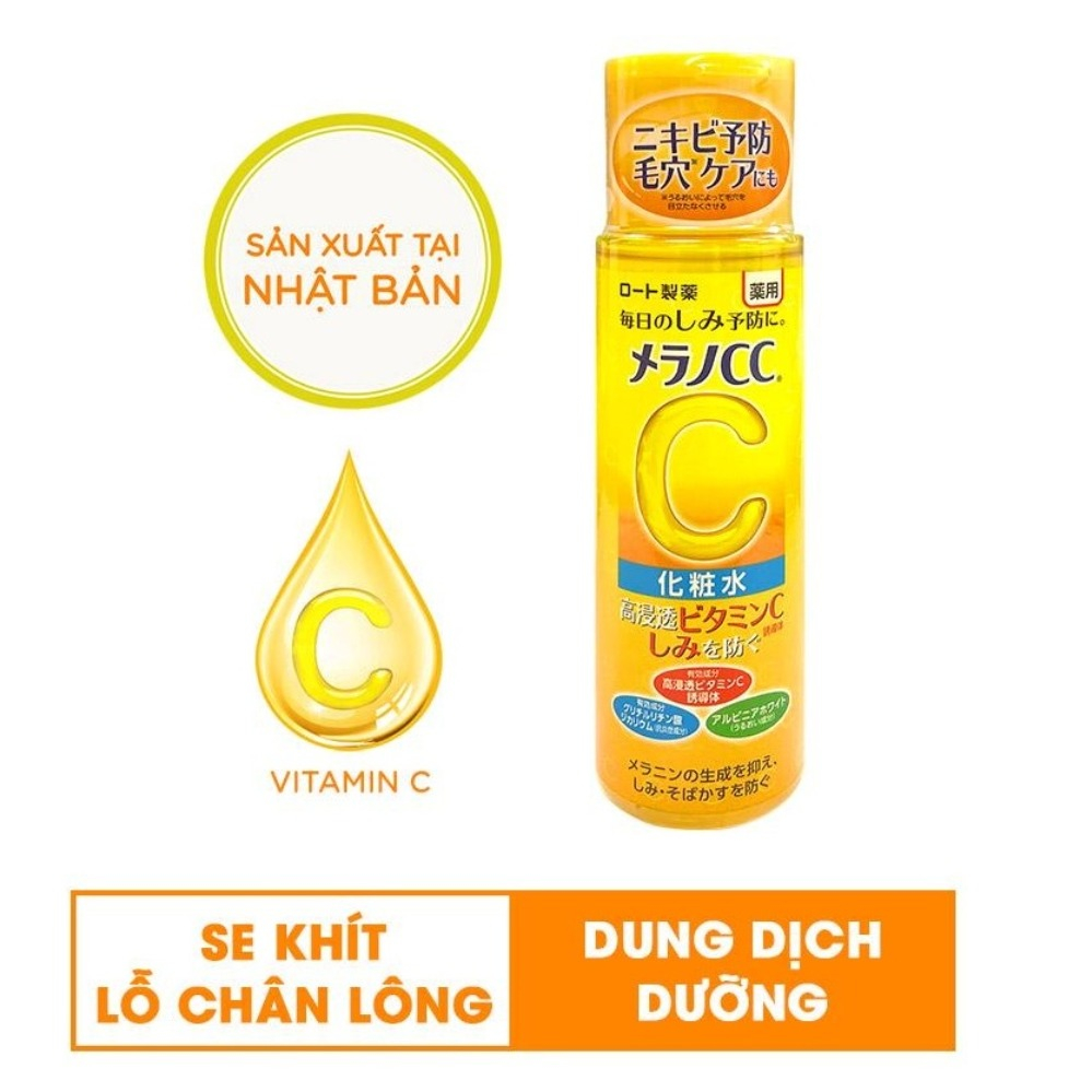 Nước hoa hồng Vitamin C Melano CC Nhật Bản
