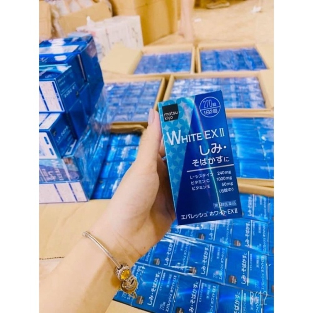 Viên uống Skin White EX ll 270 trắng da, mờ thâm nám Nhật Bản Quy cách: 270 Viên