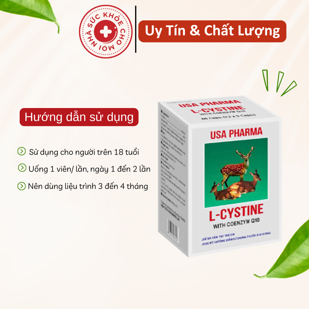 Combo viên uống Lcystine 60 viên và DHC Biotin 30 viên giúp da sáng mịn chăm sóc tóc chắc khỏe suckhoechomoinha