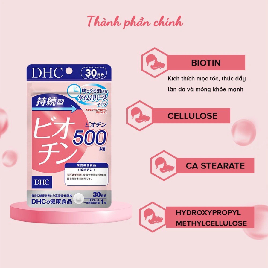 Combo viên uống Lcystine 60 viên và DHC Biotin 30 viên giúp da sáng mịn chăm sóc tóc chắc khỏe suckhoechomoinha