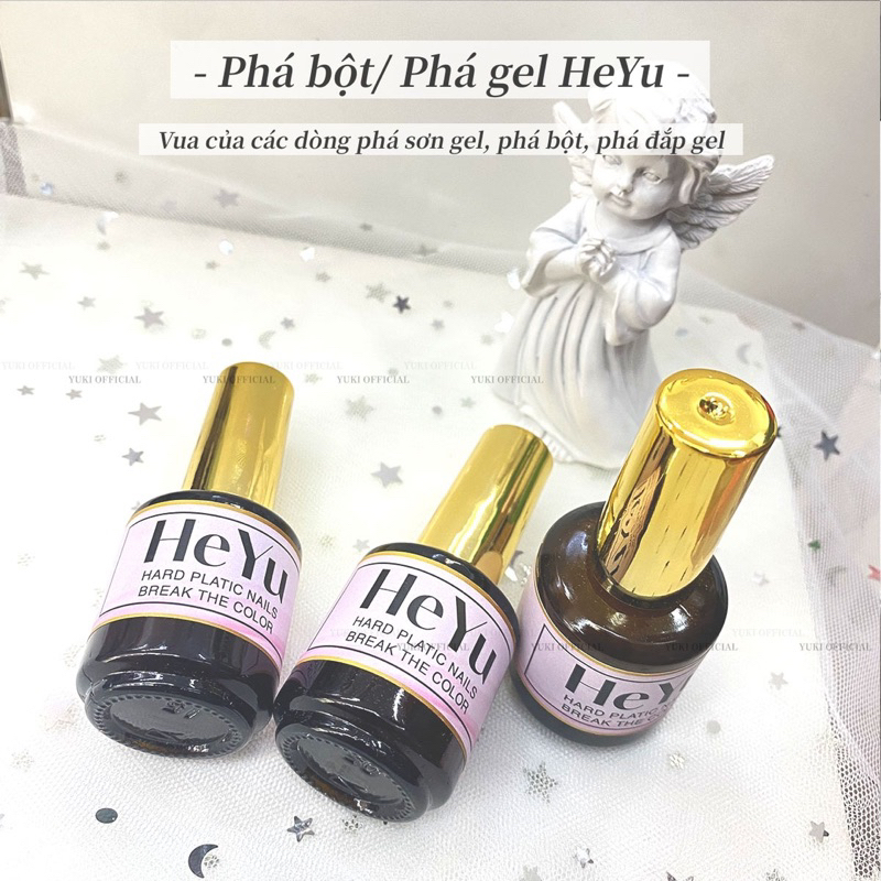 Phá bột HEYU 2in1 - nước phá bột ,phá gel siêu nhanh - dung dịch phá gel nail