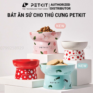 Chén Ăn, Bát Ăn Cho Chó Mèo Chống Gù Làm Từ Gốm Sứ Cao Cấp Ceramic Petkit Cera Spot