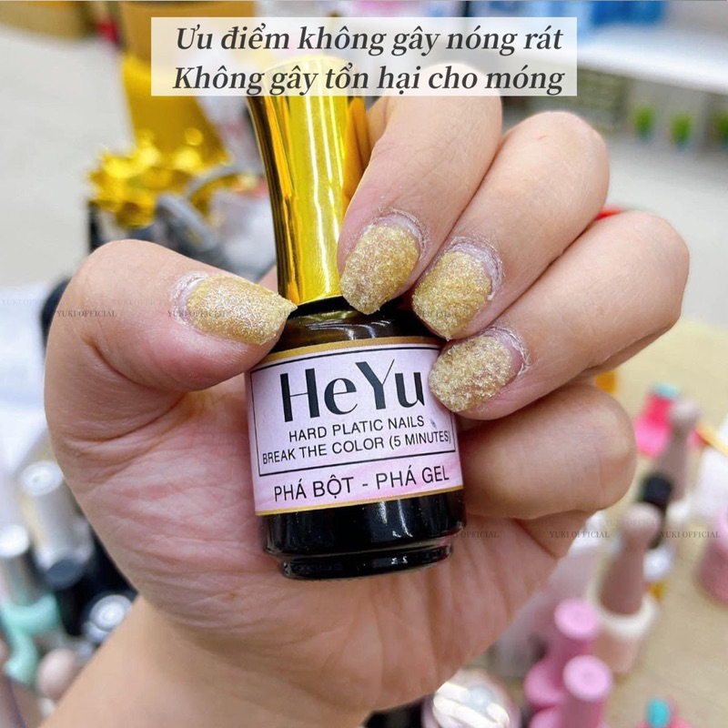 Phá bột HEYU 2in1 - nước phá bột ,phá gel siêu nhanh - dung dịch phá gel nail