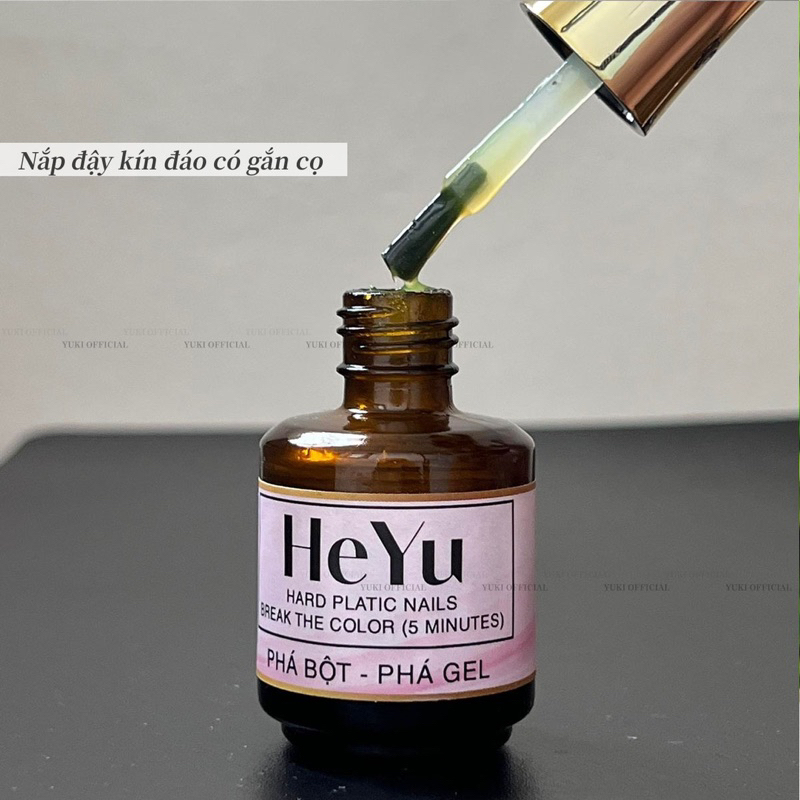 Phá bột HEYU 2in1 - nước phá bột ,phá gel siêu nhanh - dung dịch phá gel nail