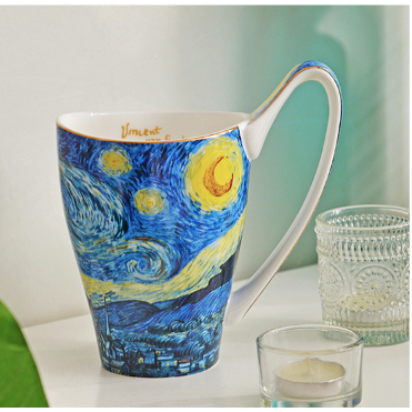 Ly - Tách in tác phẩm Đêm đầy sao | Sưu tầm tác phẩm in tranh Van Gogh | Quà tặng lấy cảm hứng từ Van Gogh