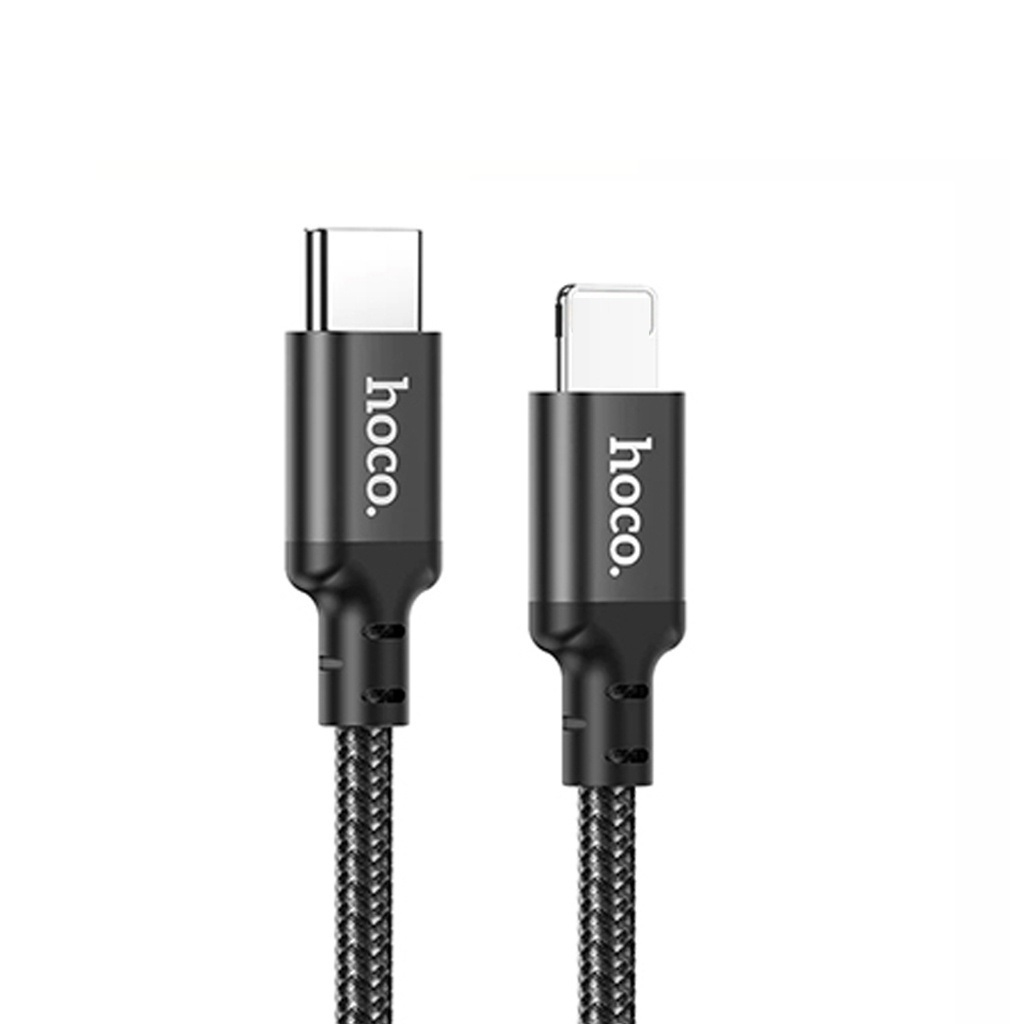Cáp sạc PD 20W Hoco X14 Type-C sang 11/12/13/14 ,QC 3.0 vải dù dài 3M