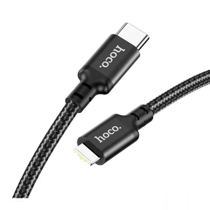 Cáp sạc PD 20W Hoco X14 Type-C sang 11/12/13/14 ,QC 3.0 vải dù dài 3M