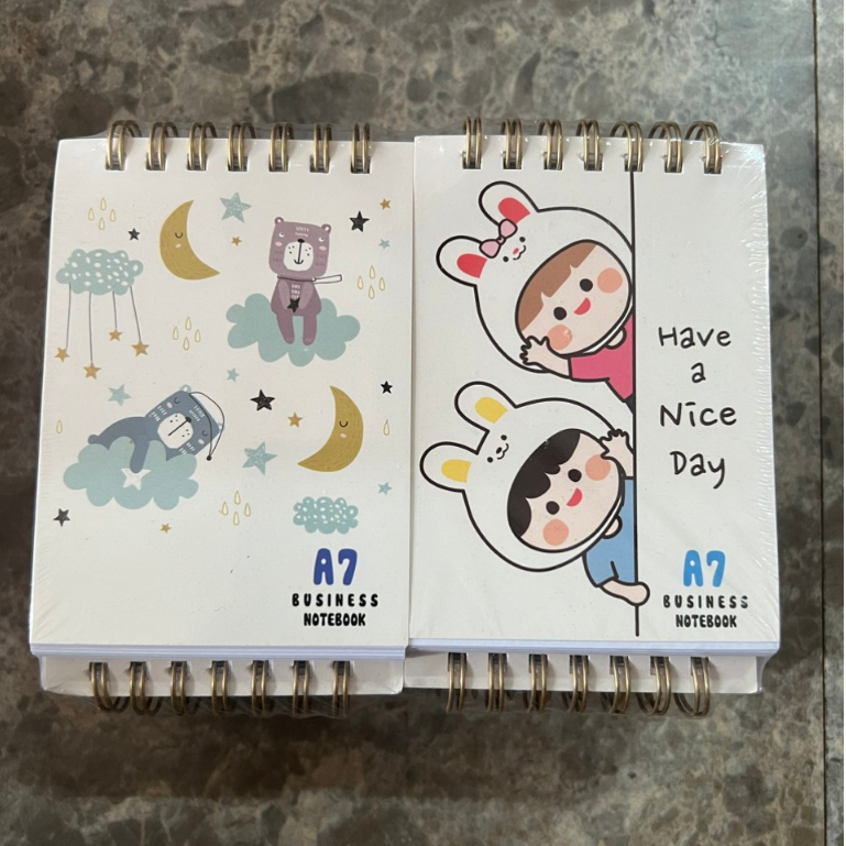 Sổ Lò Xo A7 200 Trang KT:70X100mm  Độ Dày 70 Gsm Hải Tiến Camshop