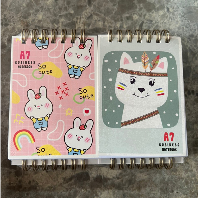 Sổ Lò Xo A7 200 Trang KT:70X100mm  Độ Dày 70 Gsm Hải Tiến Camshop