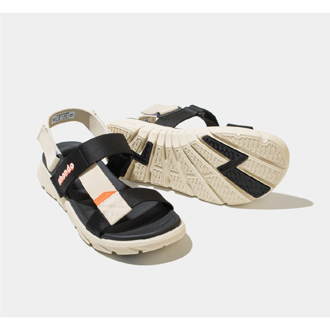 Giày Sandal Shondo Nam Nữ F6 Sport Be Đen F6S2510