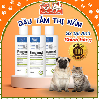 Sữa tắm trị Nấm cho Chó Mèo Alkin Fungamyl 200ml