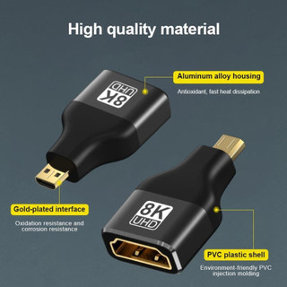 Đầu chuyển đổi HDMI sang Mini / Micro HDMI hỗ trợ 4K 8K 60hz cho máy tính xách tay camera HDTV máy quay phim